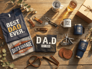 Personalizzazione Professionale di Abbigliamento per la Festa del Papà