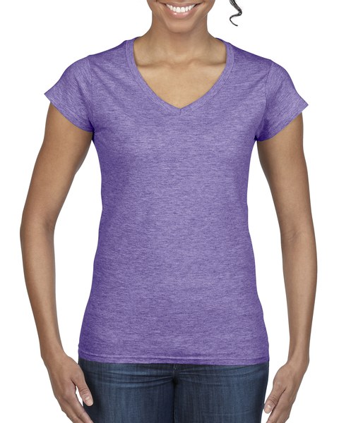Gildan 64V00L - T-shirt donna con scollatura a V Softstyle®