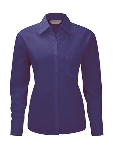 Russell Europe 934F - Long Sleeve Poplin Blouse