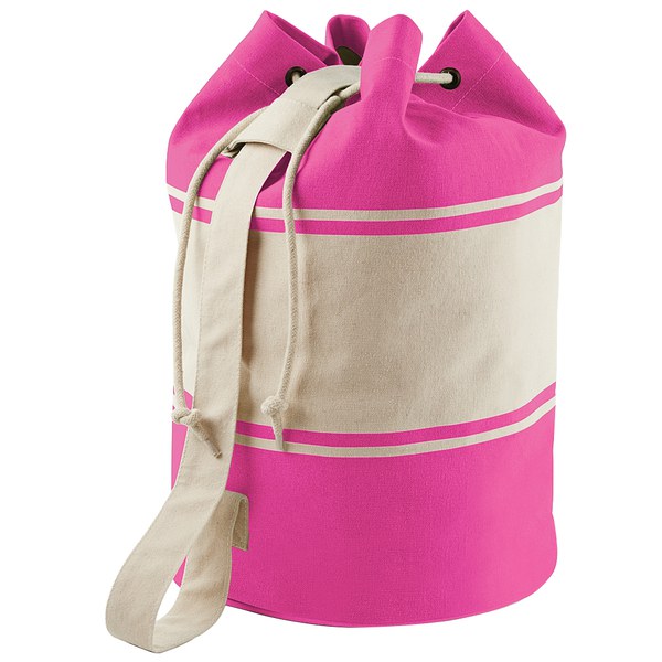 Quadra QD027 - Borsa Duffle in Tela con Chiusura a Corda