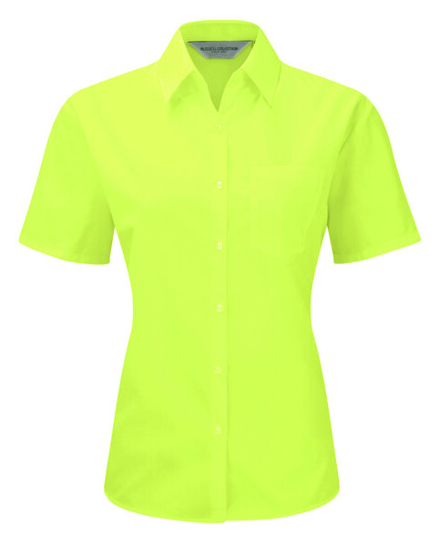 Russell Collection JZ35F - Camicia da donna in popeline