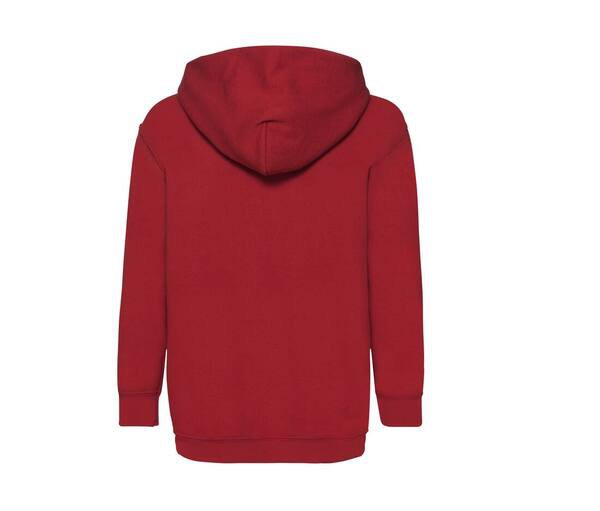 FELPA CON CAPPUCCIO | BAMBINO | FRUIT OF THE LOOM | PREMIUM HOODED | 280 G/M2 | FR620370 RED 40 - Dandy Company