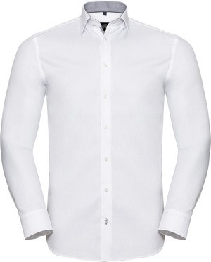 Russell RU964M - CAMICIA UOMO HERRINGBONE MANICA LUNGA