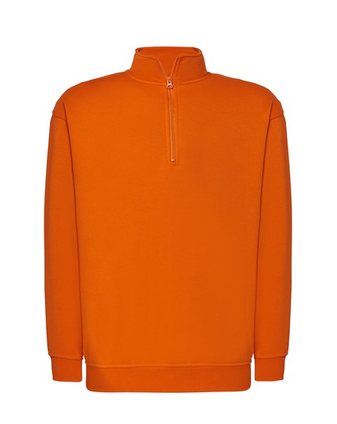 JHK JK296 - Unisex Classic Zip-Up Sweater with High Collar