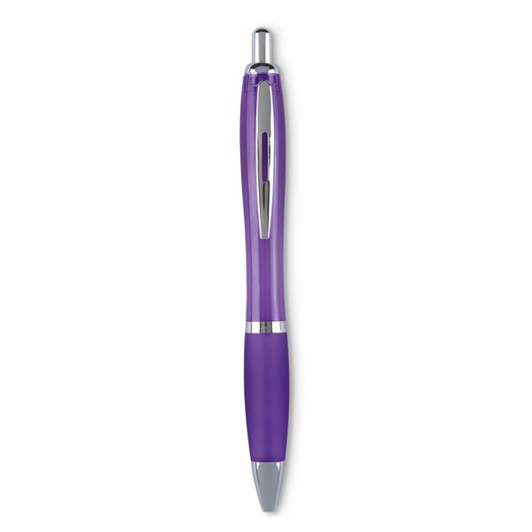 RIOCOLOUR Blue Ink Ball Pen with Soft Grip - GiftRetail MO3314