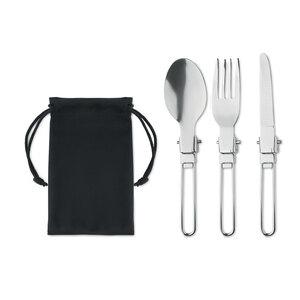 STAPI SET Set 3 pz posate da campeggio - GiftRetail MO6359