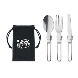 STAPI SET Set 3 pz posate da campeggio - GiftRetail MO6359