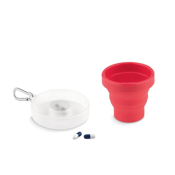 CUP PILL Silicone foldable cup - GiftRetail MO9196
