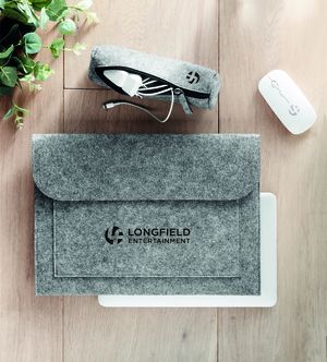 POUCHLO 15 inch Felt laptop pouch - GiftRetail MO9818