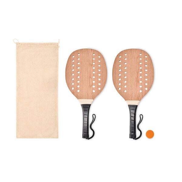 PALAS Luxury Rosewood Beach Tennis Paddle Set - GiftRetail MO6846