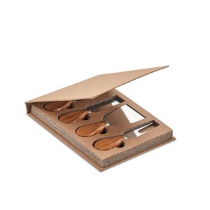 QUATTRO Set di 4 coltelli da formaggio - GiftRetail MO6953