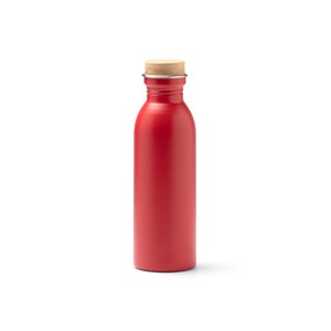 LEVU Recycled 304 stainless steel bottle in a matt finish with bamboo cap - EgotierPro BI1224