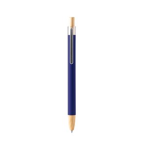 SILMA Ball pen with soft-touch metal structure and bamboo details - EgotierPro BL1339