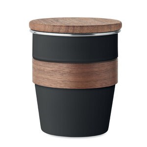 WALNUT Single wall tumbler 350 ml - GiftRetail MO2322