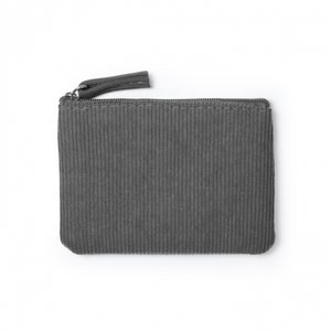 Claps 42107 - Velvet Ribbed Coin Purse with Zip Closure