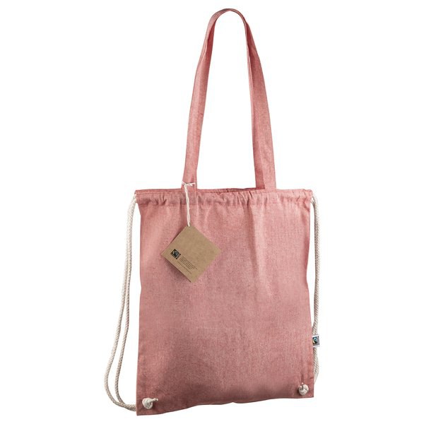 Claps 64347 - Borsa Shopper in Cotone Riciclato Fairtrade