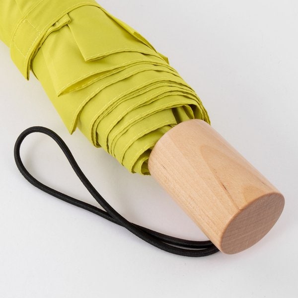 Claps 90036 - Eco-Friendly Folding Umbrella with Wooden Handle