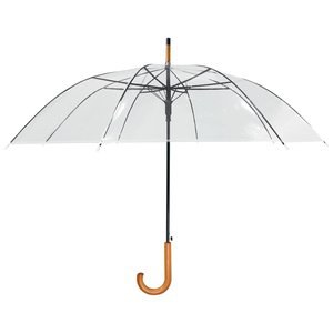 Claps 91048 - Clear Automatic Opening Umbrella with 8 Panels