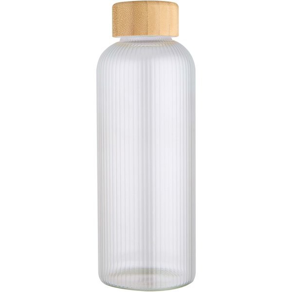 Borraccia a parete singola in vetro borosilicato con coperchio in bambù da 650 ml Mirage - EgotierPro 100930