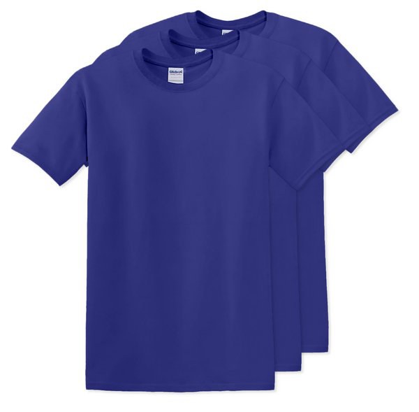 Pack of 3 Gildan 5000 - Premium Heavy Cotton Classic Fit T-Shirt for Adults