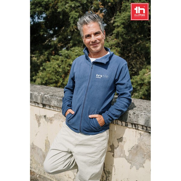 TH Clothes 30164 - Men's Polar fleece jacket with elasticated cuffs