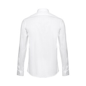 TH Clothes 30194 - Camicia da uomo in popeline a maniche lunghe. colore bianco