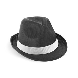 Hat in PP with white polyester ribbon - Egotier 99086