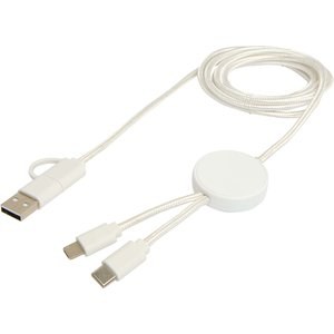 Citala 5-in-1 recycled plastic 150 cm data sync and 27W fast charge cable - EgotierPro 124428