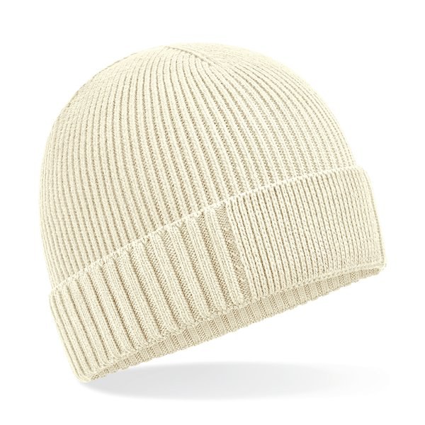 Beechfield B438N - Organic cotton beanie with technical patch