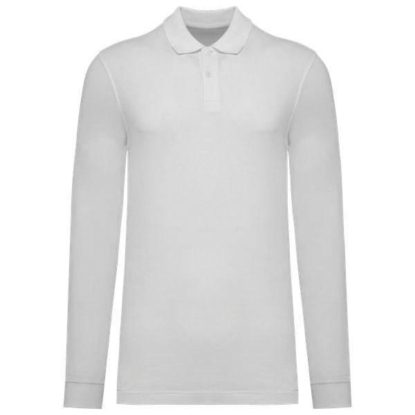 Kariban K2027 - Polo uomo in piqué biologico 180 a maniche lunghe