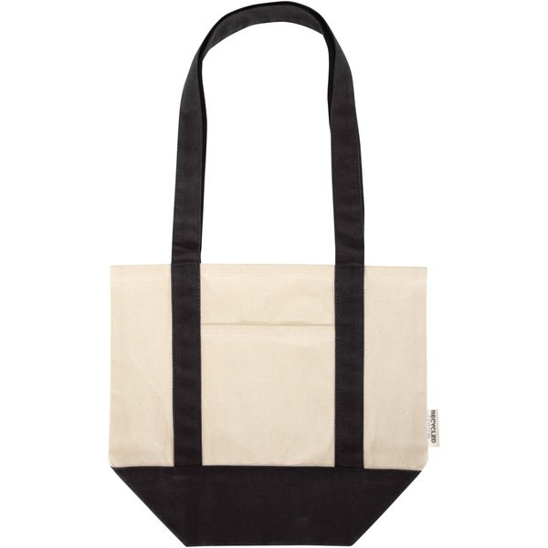 Tote bag mini in cotone riciclato certificato GRS da 320 g/m² Sam - EgotierPro 120800
