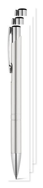 Pack da 30 Egotier 91311 - Penna a sfera in alluminio con clip