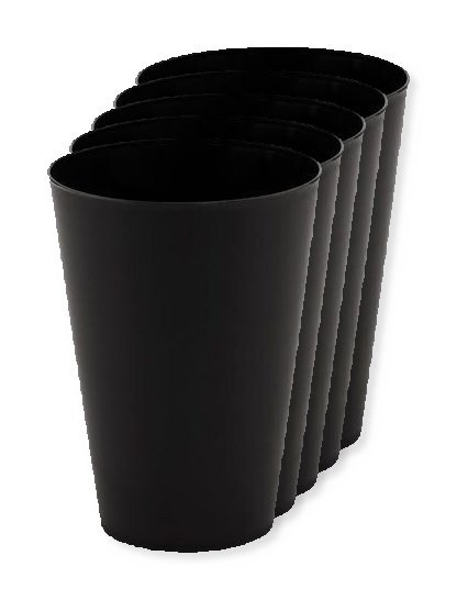Pack da 5 GiftRetail MO6375 - FESTA LARGE Tazza per eventi riutilizzabile