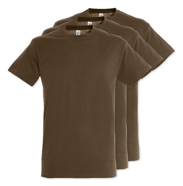 Pack of 3 SOLS 11380 - REGENT Unisex Round Collar T Shirt