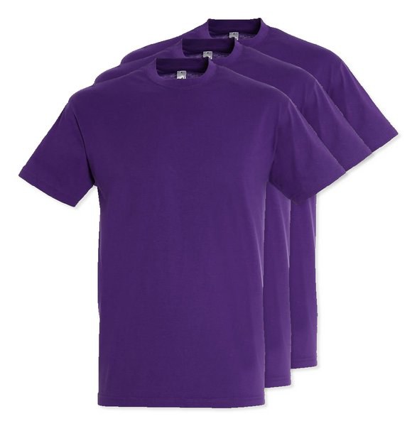 Pack da 3 SOLS 11380 - Sols T-Shirt Unisex Collo Rotondo di Alta Qualità