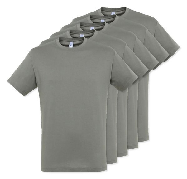 Pack da 5 SOLS 11380 - Sols T-Shirt Unisex Collo Rotondo di Alta Qualità