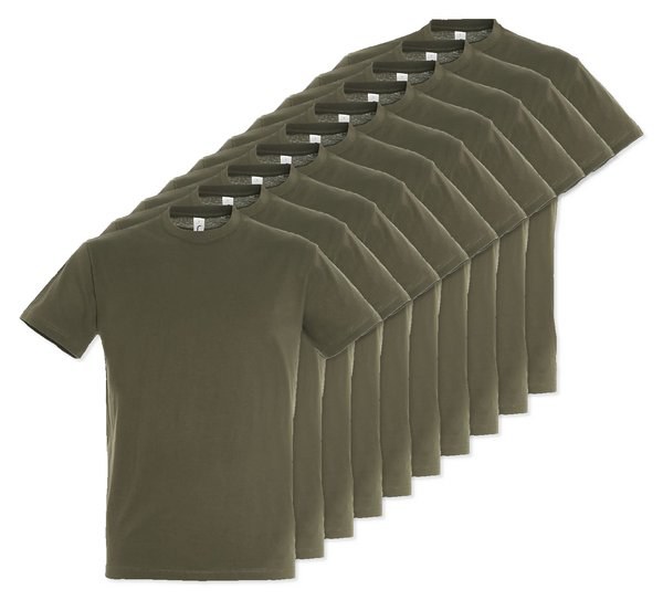 Pack of 10 SOLS 11380 - REGENT Unisex Round Collar T Shirt