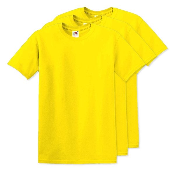 Pack da 3 Fruit of the Loom SC6 - Fruit of the Loom T-Shirt Uomo Girocollo Fruit of the Loom SC6