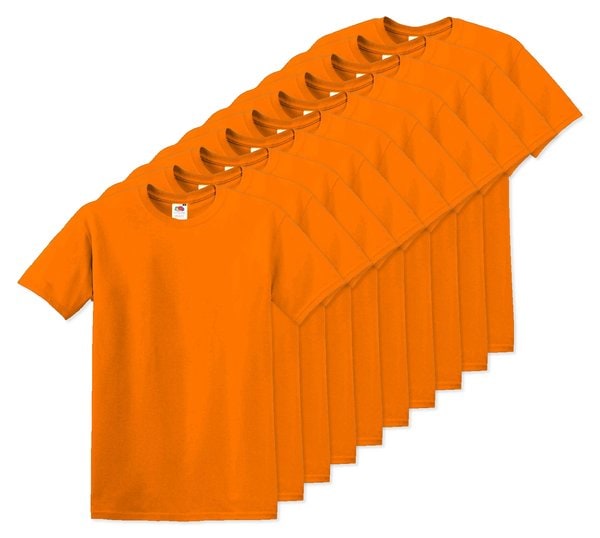 Pack da 10 Fruit of the Loom SC6 - Fruit of the Loom T-Shirt Uomo Girocollo Fruit of the Loom SC6
