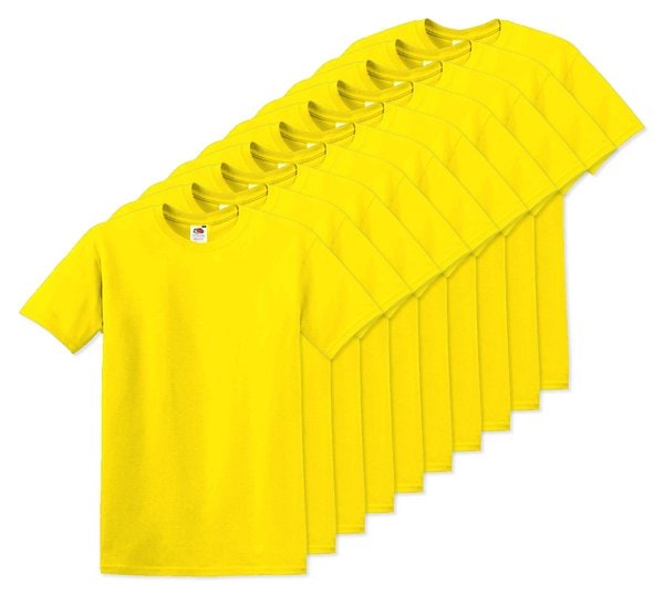 Pack da 10 Fruit of the Loom SC6 - Fruit of the Loom T-Shirt Uomo Girocollo Fruit of the Loom SC6