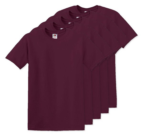 Pack da 50 Fruit of the Loom SC6 - Fruit of the Loom T-Shirt Uomo Girocollo Fruit of the Loom SC6