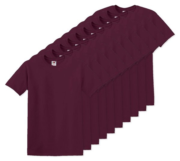 Pack da 100 Fruit of the Loom SC6 - Fruit of the Loom T-Shirt Uomo Girocollo Fruit of the Loom SC6