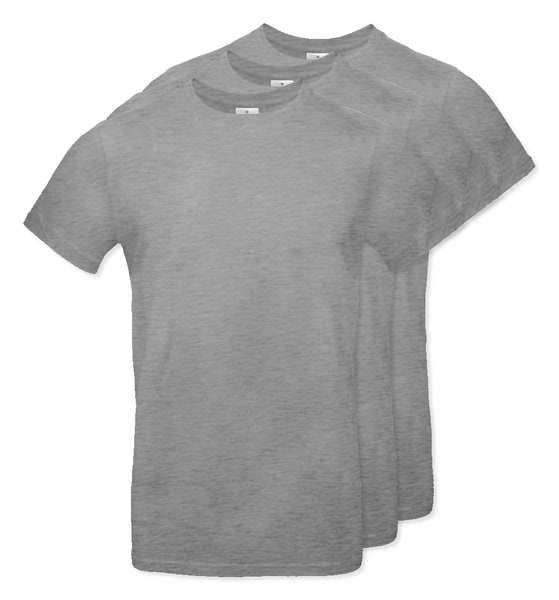 Pack of 3 B&C BC03T - Mens Modern Ringspun Cotton T-Shirt