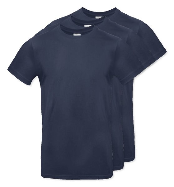 Pack of 3 B&C BC03T - Mens Modern Ringspun Cotton T-Shirt