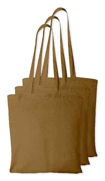 Pack of 3 Westford mill WM101 - Versatile Cotton Tote Bag for Customization