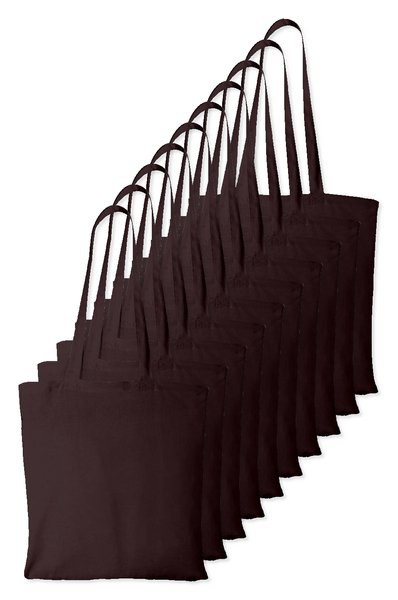 Pack da 10 Westford mill WM101 - Westford Mill Borsa Shopper in Cotone Personalizzabile