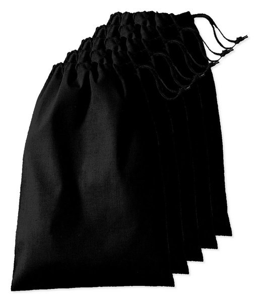 Pack da 5 Westford mill WM216 - Westford mill Borsa in Cotone Premium con Chiusura a Cordoncino