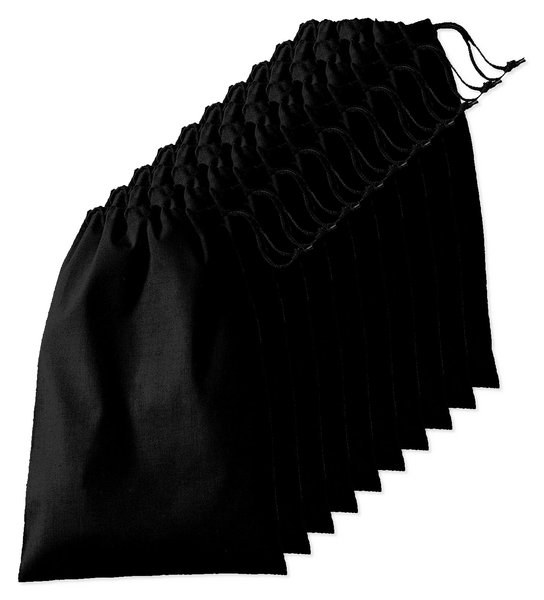 Pack da 100 Westford mill WM216 - Westford mill Borsa in Cotone Premium con Chiusura a Cordoncino