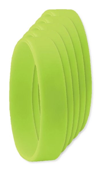 Pack of 5 GiftRetail MO8913 - Durable Event Silicone - Wristband for All Occasions