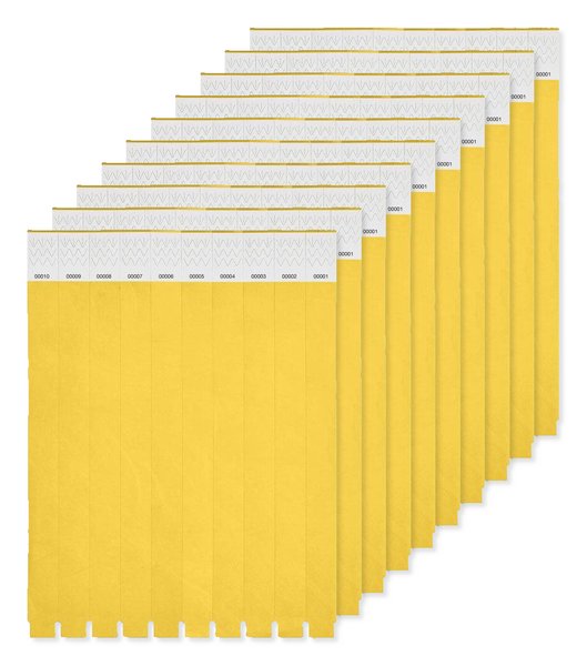 Pack da 10 GiftRetail MO8942 - TYVEK Tyvek® Braccialetto